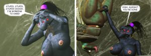 Rating: Explicit Score: 0 Tags: arachnid arthropod arthropod_webbing balls bound breasts comic duo e621 english_text erection female genitals humanoid_genitalia humanoid_penis lorddarke male nipple_piercing nipples nude penis piercing red_eyes speech_bubble spider text tongue upside_down User: bunchy7s