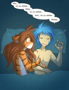 Rating: Safe Score: 0 Tags: anthro blue_hair brown_hair casual_nudity colored_sketch comic conditional_dnp countershading dialogue duo e621 ears_back english_text eyes_closed felid female flora_(twokinds) fur hair human human_on_anthro humor interspecies keidran long_hair lying male male/female mammal nude on_back on_side open_mouth orange_body orange_fur pantherine pivoted_ears sketch sleeping speech_bubble text tiger tom_fischbach trace_legacy twokinds white_body white_fur wide_eyed User: bunchy7s