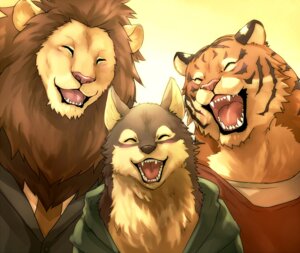Rating: Safe Score: 0 Tags: :3 anthro blush canid canine canis clothing e621 felid group happy kemono laugh lion lion_(shirokuma_cafe) male mammal okami_(shirokuma_cafe) open_mouth pantherine shirokuma_cafe sky_gomi smile teeth tiger tora_(shirokuma_cafe) wolf User: bunchy7s