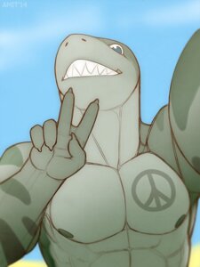 Rating: Safe Score: 0 Tags: 2014 3:4 abs amit anthro aquatic athletic beach biceps big_muscles biped blue_background blue_eyes claws clothed clothing cloud e621 fangs fish gesture green_body green_nipples green_skin grey_body grey_skin grin hand_gesture male markings multicolored_body multicolored_skin muscular muscular_anthro muscular_male nipples nude outside peace_symbol pecs pose raised_arm ryan_(dragondoc) scales seaside selfie shark sharp_teeth simple_background sky smile snout solo standing stripes tattoo teeth topless two_tone_body two_tone_skin v_sign User: bunchy7s
