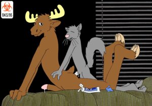 Rating: Explicit Score: 0 Tags: 1990s 1995 20th_century anal anal_sex anthro bed brian_swords cervine condom cum deer feline gay hooves lube male moose penetration rule34 tail User: bunchy7s