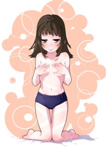 Rating: Explicit Score: 0 Tags: bakemonogatari blush breasts brown_eyes brown_hair buruma covering covering_breasts female kneeling monogatari_(series) navel rukaori rule34 sengoku_nadeko tan tanline tear thigh_gap topless User: bunchy7s
