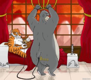 Rating: Explicit Score: 0 Tags: anthro baloo bear bondage canine disney don_karnage felid male male_only no_humans pantherine rule34 shere_khan tagme talespin tiger wolf User: bunchy7s