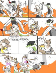 Rating: Questionable Score: 0 Tags: anthro blade blood bodily_fluids breasts canid canine canis clothed clothing comic crossdressing dialogue domestic_cat domestic_dog dragon dranz_(reiger) e621 english_text felid feline felis female fight glaive group horn hostage knife maeda_(reiger) male mammal melee_weapon mythological_creature mythological_scalie mythology polearm reiger scalie simple_background sword tail text trans_(lore) trans_woman_(lore) weapon white_background User: bunchy7s