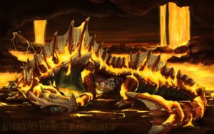 Rating: Questionable Score: 0 Tags: 16:10 agnaktor ambiguous_gender blue_eyes capcom claws digestion duo e621 feral fire human internal lava leviathan_(mh) long_neck mammal monster_hunter quadruped scalie tail themirth vore widescreen User: bunchy7s