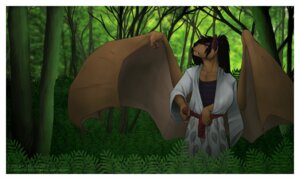 Rating: Safe Score: 0 Tags: 2013 5:3 5_fingers anthro asian_clothing bat biped black_hair border brown_body brown_fur clothed clothing detailed_background detts e621 east_asian_clothing fingers forest fur hair japanese_clothing kimono long_hair male mammal membrane_(anatomy) membranous_wings nature outside plant red_eyes solo standing tree vaimeron white_border wings User: bunchy7s