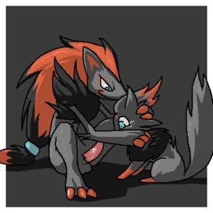 Rating: Explicit Score: 0 Tags: 1:1 9_6 aliasing ambiguous_gender anthro anthro_on_feral bestiality canid canine digital_media_(artwork) duo e621 erection feral fur generation_5_pokemon genitals grey_body grey_fur imminent_rape imminent_sex low_res male mammal nintendo oekaki penis pokemon pokemon_(species) tail zoroark zorua User: bunchy7s
