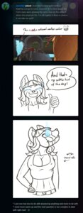 Rating: Questionable Score: 0 Tags: ailurid anthro ask_blog black_body black_fur blue_eyes breasts canid canine cleavage clothed clothing digital_media_(artwork) dragon e621 english_text female fenavi_montaro feretta feretta_(character) fox fur grey_body grey_fur hair herm_(lore) hi_res mammal midriff monochrome mythological_creature mythological_scalie mythology navel nipple_outline nipples orange_body orange_fur red_fox red_panda scalie shirt silver_fox tail tank_top text topwear true_fox tumblr vixavil_hayden yellow_body yellow_fur User: bunchy7s