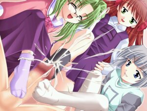 Rating: Explicit Score: 0 Tags: blue_eyes brown_hair closed_eyes cum feet footjob green_eyes green_hair grey_eyes ijimete_maniac male megane penis rule34 source_request User: bunchy7s