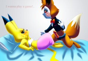 Rating: Explicit Score: 0 Tags: anthro anthrofied blue_eyes cleavage cosplay crossover eevee eyeofcalamity female fur furry furry_ears furry_tail jigsaw_(cosplay) nintendo pikachu pok&eacute;mon_(species) pokemon pokemon_(species) pokemorph red_eyes rule34 saw sports_bra strap-on strapon tail what User: bunchy7s