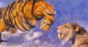 Rating: Questionable Score: 0 Tags: anapoison bdsm blue_sky_studios bondage bound diego_(ice_age) duo e621 fangs felid female feral fur ice_age_(series) male mammal orange_body orange_fur prehistoric_species saber-toothed_tiger sabertooth_(anatomy) shira_(ice_age) teeth white_body white_fur User: bunchy7s