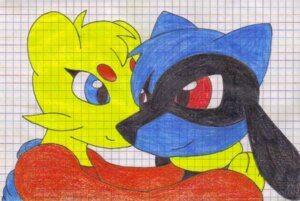Rating: Safe Score: 0 Tags: blue_eyes canid canine colored duo e621 female generation_4_pokemon generation_5_pokemon hug male mammal meta_latias_5 metalatias5 mienfoo nintendo pokemon pokemon_(species) red_eyes riolu sketch User: bunchy7s