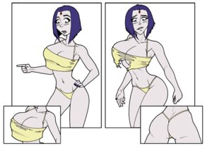Rating: Questionable Score: 0 Tags: 00s 2000s ass blush bra breast_expansion breast_growth breast_growth_(enlargement) breasts cartoon_network dc dc_comics expansion female goth grey_skin navel panties rachel_roth raven_(dc) rule34 starfire teen_titans thong toonami torn_clothes transformation wilko User: bunchy7s