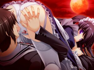 Rating: Explicit Score: 0 Tags: ass black_hair bloody_rondo censored female game_cg kamizu_sayaka maid male panties penis purple_eyes rule34 sakaki_maki sex stockings underwear User: bunchy7s