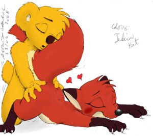 Rating: Explicit Score: 0 Tags: 2008 anthro asthexiancal cub female feral hugo jungledyret_hugo rita_(jungledyret) rule34 tagme User: bunchy7s