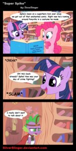 Rating: Safe Score: 0 Tags: 2014 belt blue_eyes book bookshelf chaoticbrony clothing costume dialogue dragon e621 earth_pony english_text equid equine feathered_wings feathers female friendship_is_magic fur furniture glowing green_eyes group hair hasbro hi_res horn horse levitation library magic mammal multicolored_hair my_little_pony mythological_creature mythological_equine mythological_scalie mythology pinkie_pie_(mlp) pony pupils purple_body purple_eyes purple_feathers purple_fur purple_hair quailman scalie slit_pupils spike_(mlp) text twilight_sparkle_(mlp) two_tone_hair underwear url winged_unicorn wings User: bunchy7s