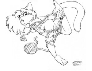 Rating: Explicit Score: 0 Tags: 2005 anthro bdsm black_and_white bondage bound brian_o'connell e621 felid female fur genitals mammal monochrome nude simple_background solo submissive submissive_female tail vulva white_background wool_(fur) User: bunchy7s