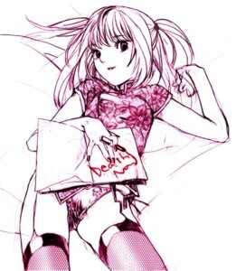 Rating: Questionable Score: 0 Tags: death_note female female_only hands human misa_amane monochrome nekomata_naomi nekomataya panties rule34 side-tie_panties sketch solo thighhighs underwear User: bunchy7s