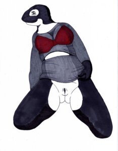 Rating: Explicit Score: 0 Tags: absurd_res anthro aquatic bottomless bra breasts cetacean clothed clothing dolphin e621 female genitals hi_res mammal marker_(artwork) oceanic_dolphin orca solo tiburonwink toothed_whale traditional_media_(artwork) underwear vulva User: bunchy7s