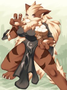 Rating: Safe Score: 0 Tags: anthro arcanine breasts canid canine clothing dress e621 evening_gown feet female food generation_1_pokemon hi_res hindpaw mammal meat_bun mrsk nintendo paper_bag paws pokemon pokemon_(species) pokemorph solo User: bunchy7s