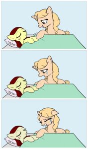 Rating: Safe Score: 0 Tags: 2013 blonde_hair bodily_fluids brown_eyes crying cutie_mark death duo e621 equid equine eyes_closed fan_character female freckles hair hasbro hi_res horn jovey4 kiki_havivy mammal my_little_pony mythological_creature mythological_equine mythology pillow red_hair sad tara_strong tears unicorn User: bunchy7s
