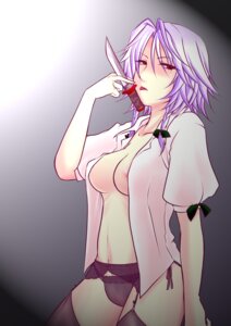 Rating: Explicit Score: 0 Tags: 1girls bottomless braid breasts cleavage female garter_belt high_resolution knife nipples no_bra no_pants open_clothes open_shirt panties red_eyes rule34 sakuya_izayoi shirt short_hair silver_hair solo the_embodiment_of_scarlet_devil thighhighs throwing_knife touhou tsukiyo_tsubaki twin_braids underwear weapon User: bunchy7s