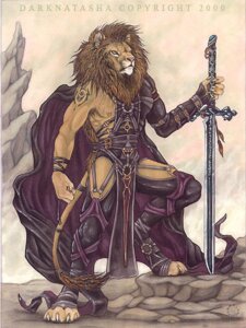 Rating: Safe Score: 0 Tags: 2000 anthro armor brown_hair cape clothing dark_natasha detailed detailed_background e621 felid fur hair holding_melee_weapon holding_object holding_sword holding_weapon lion male mammal melee_weapon nipple_piercing nipples pantherine piercing pink_nose pose realistic scar signature solo sword tail tattoo weapon yellow_eyes User: bunchy7s