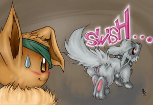 Rating: Explicit Score: 0 Tags: accessory blush brown_body brown_fur buttercup_saiyan canid canine darfix_(oc) duo e621 eevee female feral fukiya_(darfix) fur generation_1_pokemon generation_3_pokemon genitals grey_body grey_fur headband mammal nintendo pokemon pokemon_(species) poochyena presenting seductive simple_background tail vulva User: bunchy7s