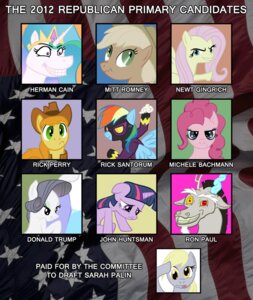 Rating: Safe Score: 0 Tags: 2012_united_states_presidential_election applejack_(mlp) blue_body blue_feathers blue_fur braeburn_(mlp) chimera derpy_hooves_(mlp) discord_(mlp) draconequus e621 earth_pony english_text equid equine feathered_wings feathers female feral fluttershy_(mlp) friendship_is_magic fur group hair hasbro horn horse mammal multicolored_hair my_little_pony mythological_creature mythological_equine mythology pegasus pinkie_pie_(mlp) politics pony princess princess_celestia_(mlp) purple_body purple_fur purple_hair rainbow_dash_(mlp) rainbow_hair rarity_(mlp) republican_party_(usa) royalty text twilight_sparkle_(mlp) two_tone_hair unicorn united_states_of_america unknown_artist wings User: bunchy7s