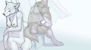 Rating: Questionable Score: 0 Tags: 2011 anthro bed breasts canid canine canis chest_tuft curtains digitigrade domestic_dog duo e621 female furniture gloves_(marking) leg_markings male male/female mammal markings muscular neck_tuft nipples nude sad simple_background sitting socks_(marking) suck_mcjones tail tuft white_background wolf User: bunchy7s