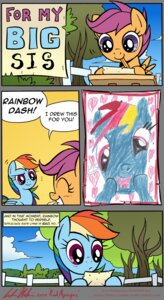 Rating: Safe Score: 0 Tags: 2014 absurd_res alpha_channel blue_body blue_feathers blue_fur cloud comic dialogue duo e621 english_text equid equine feathered_wings feathers female fence feral friendship_is_magic fur hair hasbro heart_symbol hi_res mammal multicolored_hair my_little_pony mythological_creature mythological_equine mythology orange_body orange_feathers orange_fur outside pegasus pencil_(object) plant purple_eyes purple_hair rainbow_dash_(mlp) rainbow_hair redapropos scootaloo_(mlp) text tree wings User: bunchy7s