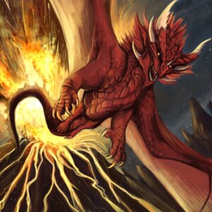 Rating: Safe Score: 0 Tags: 1:1 ambiguous_gender claws dragon e621 eruption european_mythology feral glowing glowing_eyes horn membrane_(anatomy) membranous_wings mythological_creature mythological_scalie mythology red_body red_scales reptile saeto15 scales scalie solo tail teeth volcanic_eruption volcano western_dragon wings User: bunchy7s