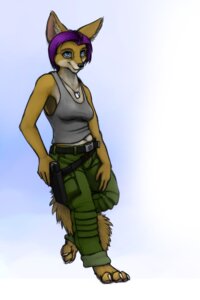 Rating: Safe Score: 0 Tags: 2:3 anthro belt blue_eyes canid canine clothed clothing dog_tags e621 female fox geena_gonorah gun hair handgun hi_res holster ipoke mammal pistol purple_hair ranged_weapon skimpy solo tail weapon User: bunchy7s Rating: Safe Score: 0 Tags: 2:3 anthro belt blue_eyes canid canine clothed clothing dog_tags e621 female fox geena_gonorah gun hair handgun hi_res holster ipoke mammal pistol purple_hair ranged_weapon skimpy solo tail weapon User: bunchy7s