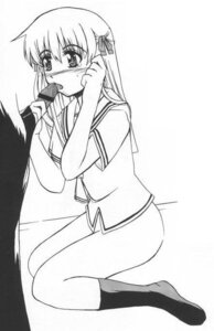 Rating: Explicit Score: 0 Tags: blonde_hair blowjob female fruits_basket kneeling male male/female monochrome penis rule34 school_uniform tagme tohru_honda white_background User: bunchy7s
