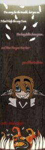 Rating: Questionable Score: 0 Tags: ambiguous_gender angel blue_eyes demon descending e621 english_text fallen_angel feathers group hell hi_res human mammal satan solo_focus teeth text vonder vonderdevil User: bunchy7s