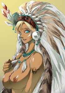Rating: Questionable Score: 0 Tags: 1girls aqua_eyes blonde_hair blue_eyes breasts bust dark_skin feathers female headdress hyakkimaru large_breasts native_american native_american_headdress original rule34 shaman solo squaw tattoo warbonnet western User: bunchy7s