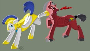 Rating: Safe Score: 0 Tags: blood bodily_fluids cutie_mark duo e621 equid equine feathered_wings feathers feral friendship_is_magic hasbro male mammal my_little_pony mythological_creature mythological_equine mythology pegasi_guard_(mlp) pegasus quadruped royal_guard_(mlp) simple_background sunshine-blitz tail toony white_body white_feathers wings User: bunchy7s