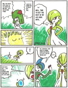 Rating: Safe Score: 0 Tags: accidentally_gay angry annoyed comic dawn_stone dialogue duo e621 english_text evolution evolution_(transformation) evolutionary_stone flower gallade gardevoir gender_confusion generation_3_pokemon generation_4_pokemon glowing grass humor kirlia male mammal marker_(artwork) mistaken_identity nintendo not_furry orientation_play plant pokemon pokemon_(species) presidentgrasshopper rock solo_focus text traditional_media_(artwork) transformation User: bunchy7s