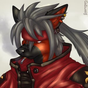 Rating: Safe Score: 0 Tags: 1:1 2010 accessory alternate_species anthro arc_system_works black_body black_fur bust_portrait canid canine catwolf cigarette clothed clothing cosplay deskai_(character) desume e621 ear_piercing fur furrification gear_(guilty_gear) grey_hair guilty_gear hair headband icon long_hair low_res male mammal piercing portrait red_eyes simple_background smoking sol_badguy solo white_background User: bunchy7s
