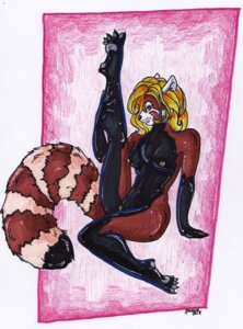 Rating: Explicit Score: 0 Tags: 2011 ailurid anthro breasts e621 female foxene genitals mammal nipples nude raised_leg red_panda solo tail traditional_media_(artwork) vulva User: bunchy7s