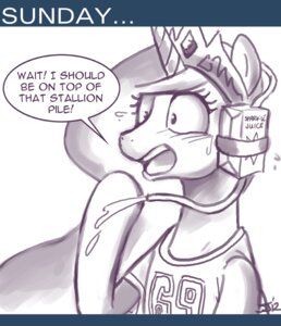Rating: Questionable Score: 0 Tags: 2012 beverage clothing crown dialogue e621 english_text equid equine female feral food friendship_is_magic hasbro headgear horn john_joseco letterbox mammal my_little_pony mythological_creature mythological_equine mythology princess_celestia_(mlp) shirt simple_background solo text topwear unicorn white_background User: bunchy7s