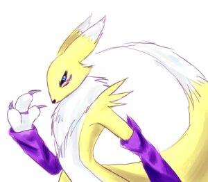 Rating: Safe Score: 0 Tags: ambiguous_gender anthro bandai_namco black_sclera blue_eyes canid canine claws clothing digimon digimon_(species) dipstick_tail e621 facial_markings fur gloves handwear head_markings hi_res inicka mammal markings renamon solo tail tail_markings yellow_body yellow_fur User: bunchy7s