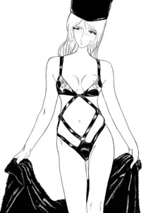 Rating: Explicit Score: 0 Tags: 1girls artist_request blush bondage_outfit breasts female galaxy_express_999 hat large_breasts leijiverse lingerie long_hair maetel monochrome nipples rule34 solo standing underwear undressing User: bunchy7s