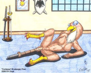 Rating: Explicit Score: 0 Tags: 2008 anal anal_masturbation anal_penetration animalympics anthro anus avian beak bird blush breasts contessa_(animalympics) copyright_symbol e621 ek_goya epee_(sword) falcon falconid female genitals improvised_dildo improvised_sex_toy masturbation melee_weapon naturally_censored nipple_tuft nipples non-mammal_breasts non-mammal_nipples nude penetration solo spread_legs spreading sword symbol training_sword tuft vulva weapon weapon_penetration User: bunchy7s