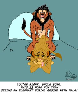 Rating: Explicit Score: 0 Tags: 1990s 1997 20th_century anal anthro disney feline incest lion male male_only multiple_males rule34 scar simba tagme tail the_lion_king uncle_and_nephew yaoi User: bunchy7s