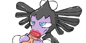 Rating: Explicit Score: 0 Tags: beige_skin blue_eyes color fellatio gothitelle human humanoid insertion interspecies male oral penis pokemon pokephilia purple_skin rule34 suraguma User: bunchy7s