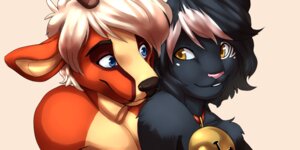 Rating: Safe Score: 0 Tags: 2013 2:1 anthro antlers bell black-kalak black_body black_fur black_hair black_nose blue_eyes boosterpang_(character) brown_body brown_fur collar deer domestic_cat duo e621 felid feline felis fur hair horn hug love male male/male mammal orange_eyes phoenixe_(character) romantic romantic_couple simple_background smile tan_body tan_fur teeth white_body white_fur white_hair User: bunchy7s