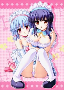 Rating: Explicit Score: 0 Tags: 2girls ayakashi ayakashi_h blue_hair blush breasts choker cleavage eim_yoake elbow_gloves female gloves highres izumi_makihara large_breasts maid maid_headdress multiple_females multiple_girls panties pantyshot pantyshot_(sitting) pantyshot_sitting pink_eyes red_eyes ribbon rule34 shiragami_kikuri short_hair sitting skirt smile thighhighs toma_(asagayatei) underwear white_legwear yoake_eimu yuri User: bunchy7s