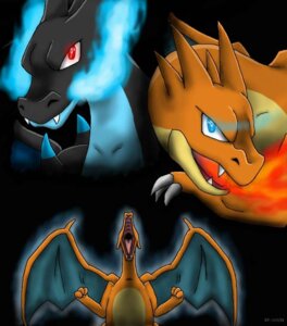 Rating: Safe Score: 0 Tags: 2013 ambiguous_gender black_background blue_eyes blue_fire charizard claws colored_fire dragon e621 fire generation_1_pokemon generation_6_pokemon looking_at_viewer mega_charizard mega_charizard_x mega_charizard_y mega_evolution membrane_(anatomy) membranous_wings multiple_images mythological_creature mythological_scalie mythology nakuro170 nintendo orange_body orange_skin pokemon pokemon_(species) red_eyes scalie signature simple_background solo wings User: bunchy7s