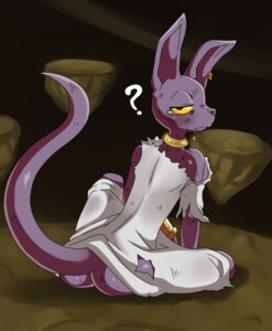 Rating: Questionable Score: 0 Tags: 2013 anthro beerus biped bodily_fluids butt clothed clothed_anthro clothed_male clothing digital_media_(artwork) domestic_cat dragon_ball dragon_ball_super drooling e621 ear_piercing felid feline felis hairless hairless_cat hi_res looking_at_viewer looking_back male male_anthro mammal piercing question_mark saliva sitting solo sphynx_(cat) sssonic2 tired torn_clothing yellow_eyes User: bunchy7s